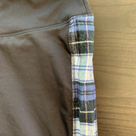 The Vermont Flannel Co Black Plaid Leggings Lounge Pants Women's Large - Picture 7 of 11